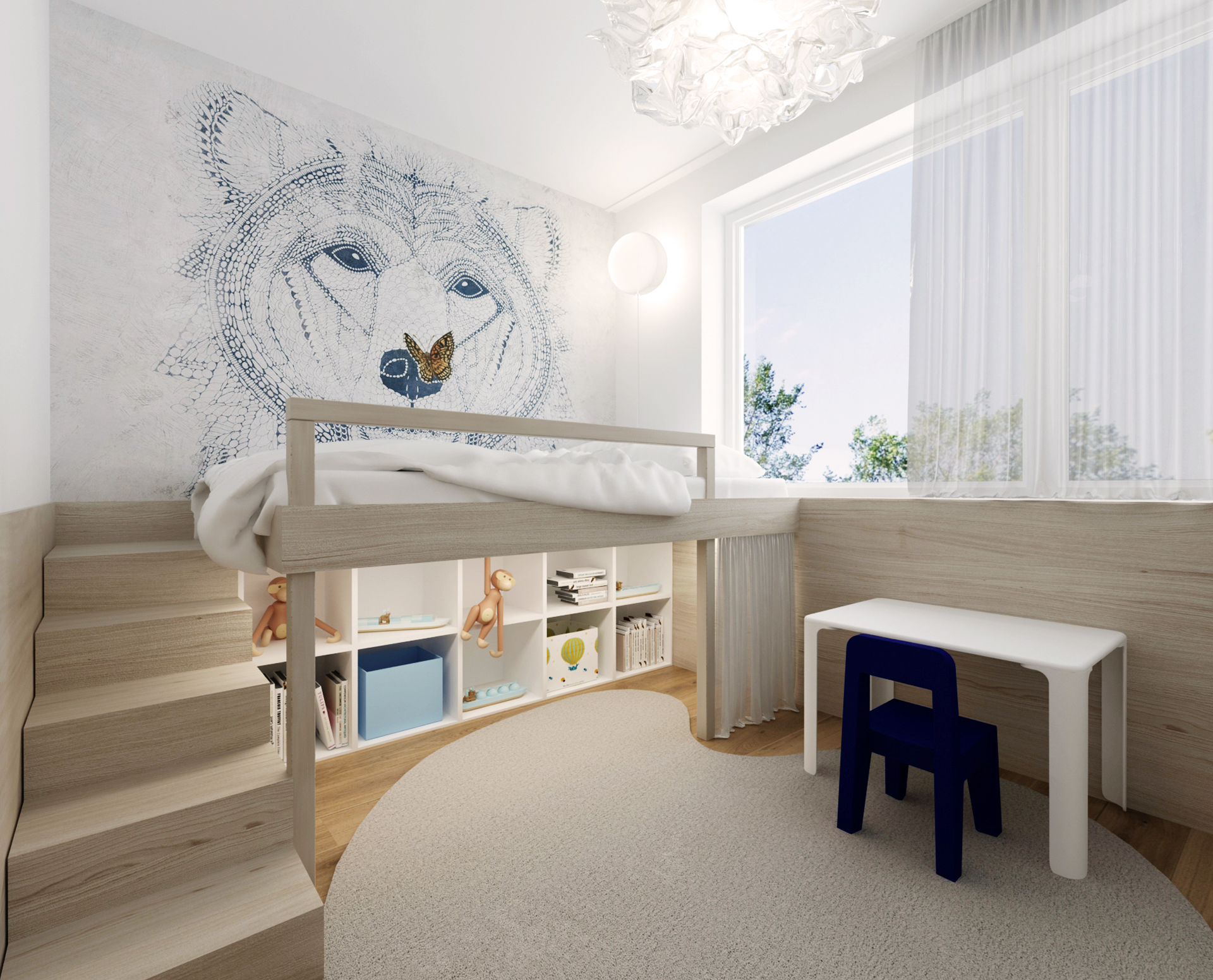 navrh detskej izby, navrh bytu bratislava, navrh interieru bratislava, kocelova, kocelova residence, penthouse design, interier bytu, navrh detskej, detska izba s vyvysenou postelou, interier bieleny dub, white oak, detska tapeta, detska tapeta, navrh interieru detskej izby, navrh detskej izby, navrh interieru detskej izby, navrh interieru, dizajn interieru, vizualizacie detskej izby, vizualizacie detskej izby, interierovy dizajner, veronika paluchova, interierovy dizajn, design room, magis design, living design, living room, interior design, interior designer, veronika paluchova 